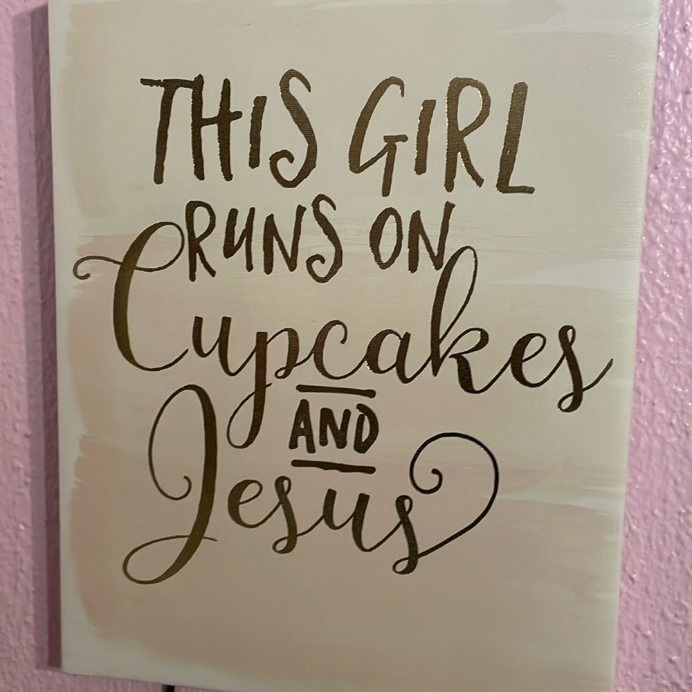 Hobby Lobby Decor
cream coloring with gold lettering